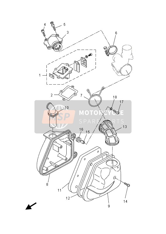 Yamaha YN50E 2013 Intake for a 2013 Yamaha YN50E